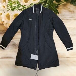 Nike Black and White Long Coat